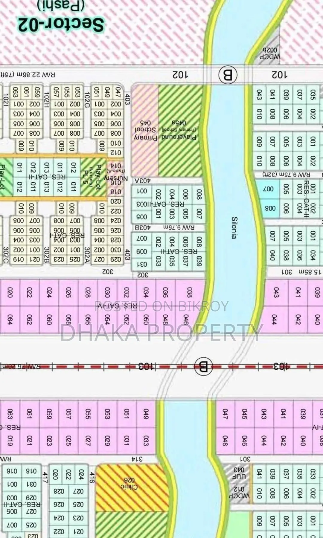 Near 300ft 5 Katha Lake South at Sector-2. in Purbachal