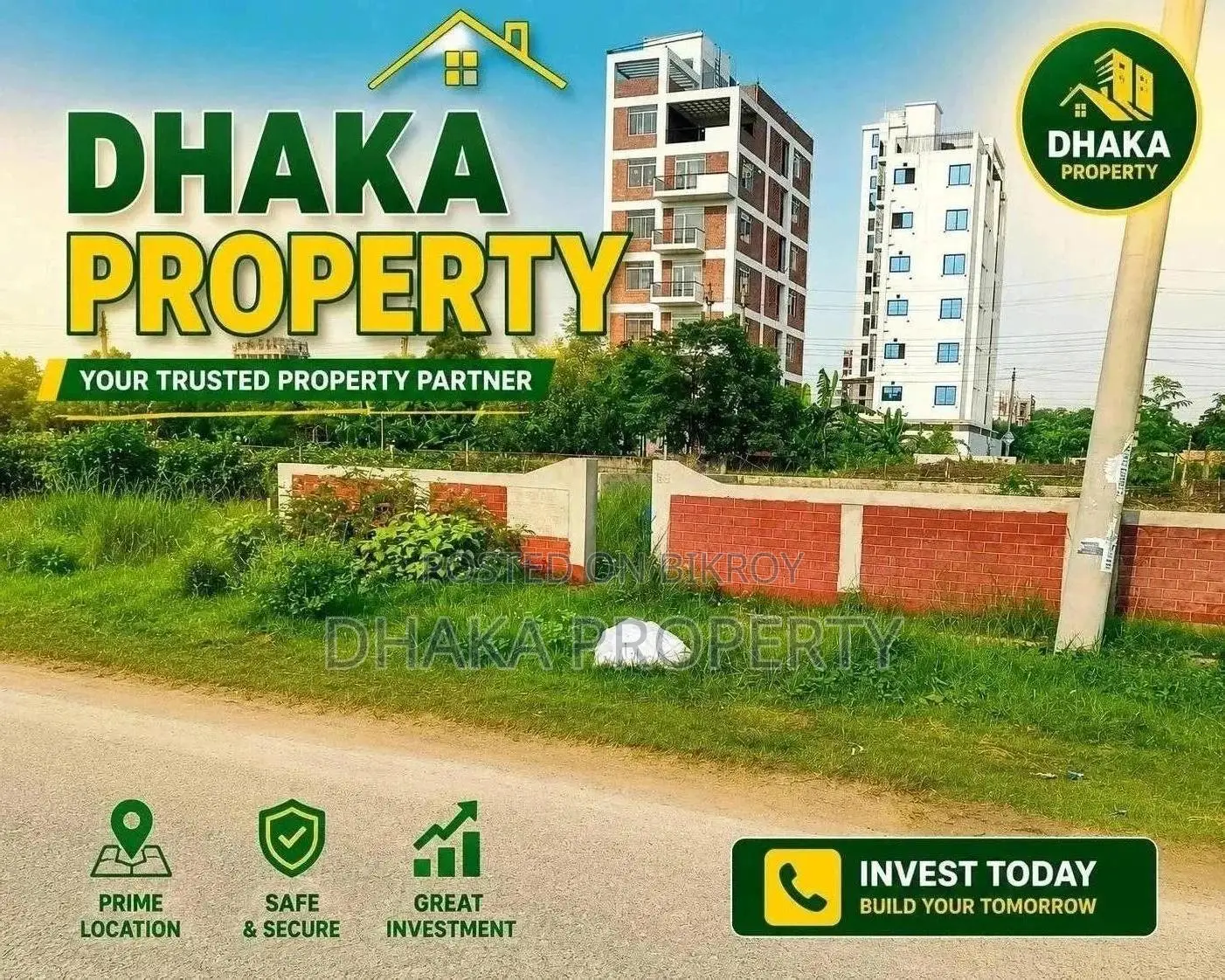 60ft Road 6 Katha Park North at Sector-16/I in Uttara