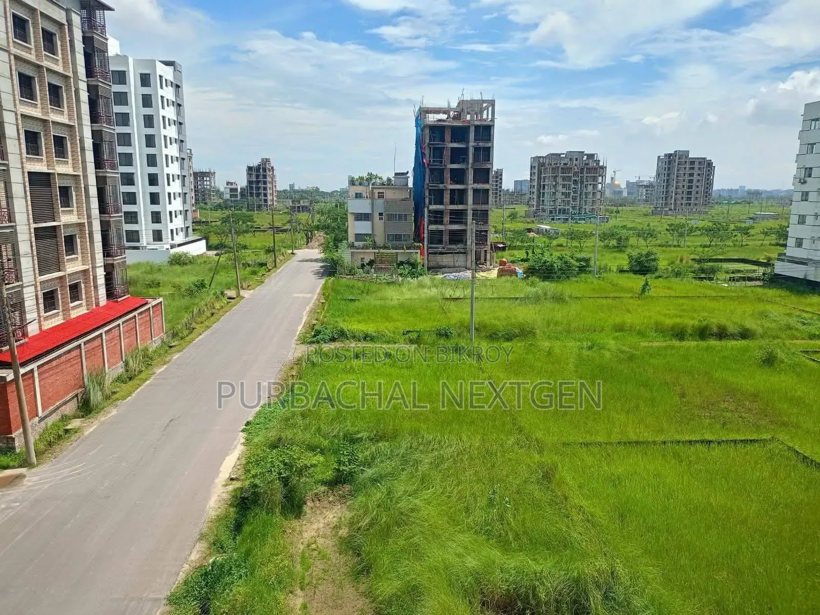 180ft Asian Highway South Facing 5 Katha Plot Sale at US Bangla Purbachal in Purbachal