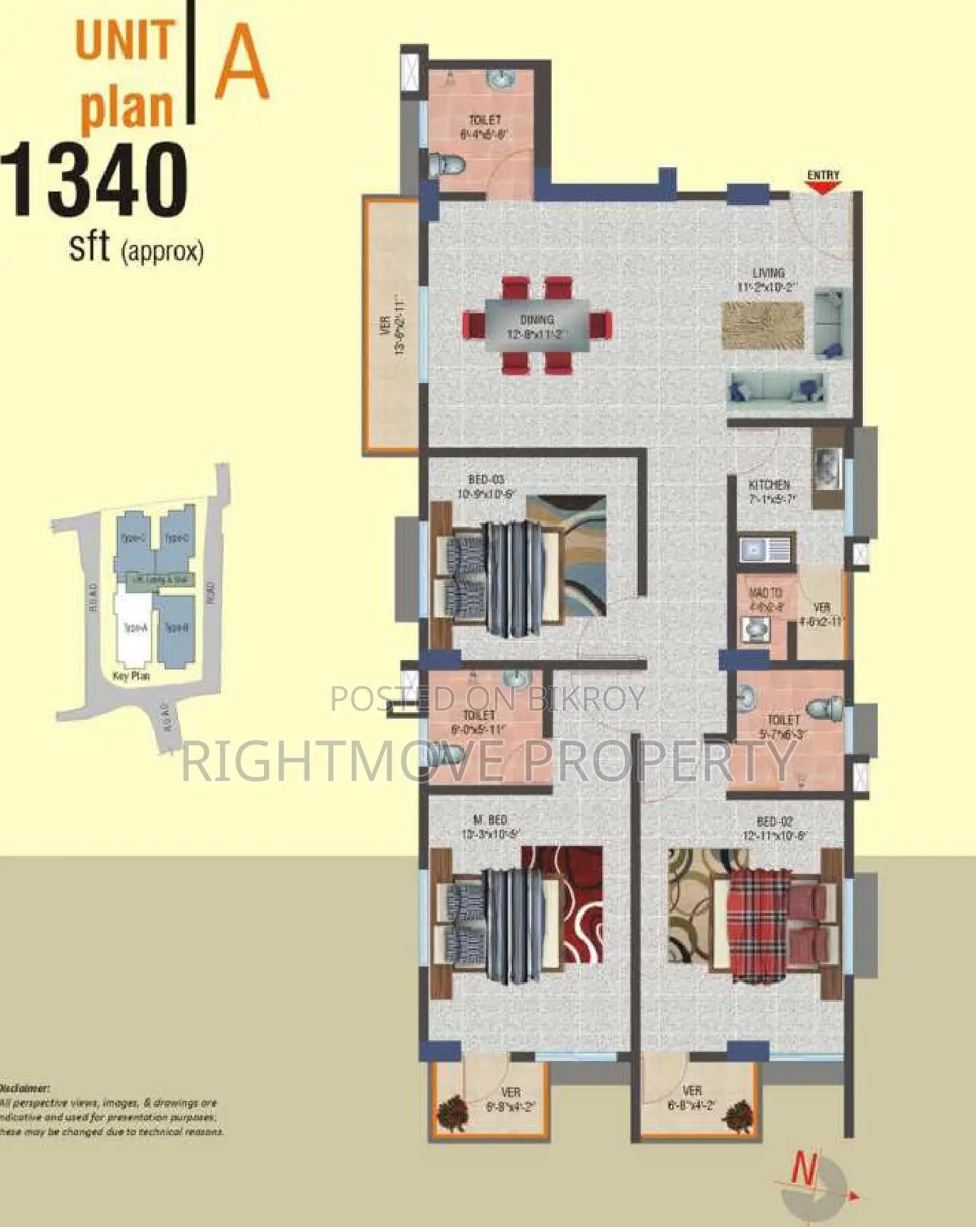 3-bedroom Apartment in Monipuripara, Farmgate for sale in Farmgate