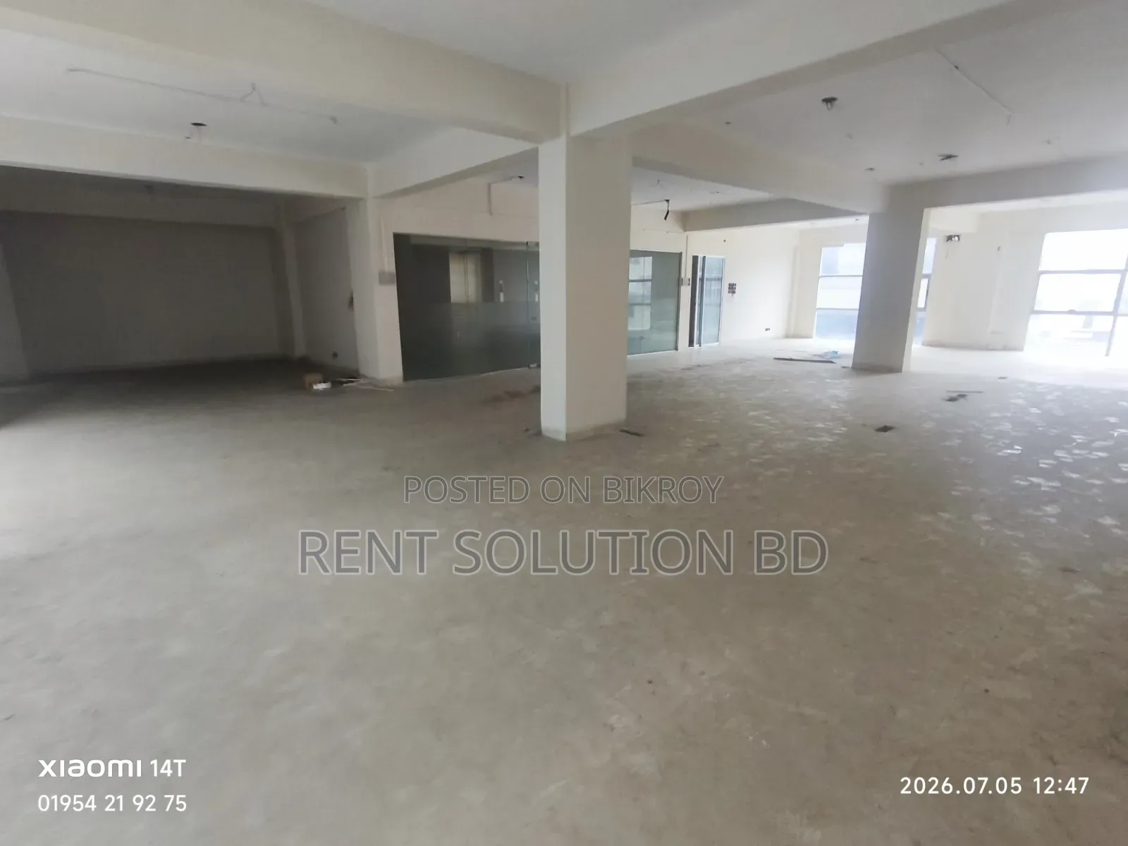 Fully Commercial Open Space for Rent in Mohakhali