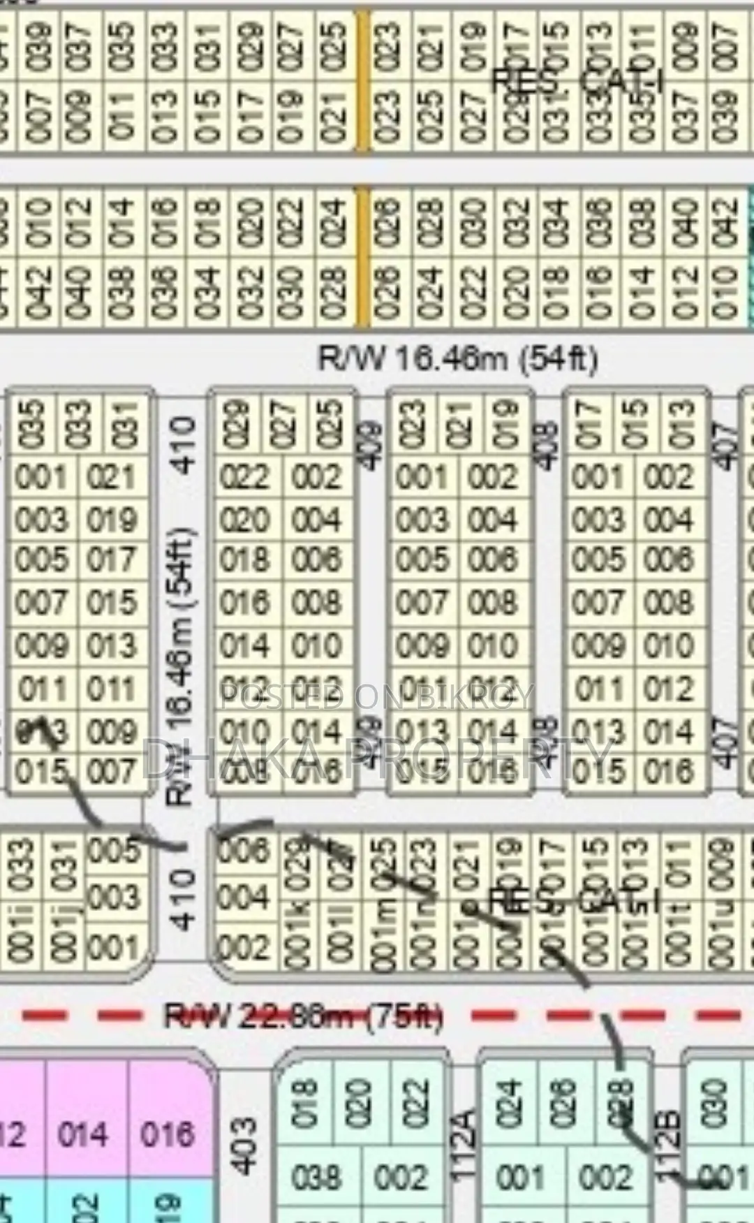 Nearby 54ft 3 Katha Park West at Sector-15 in Purbachal