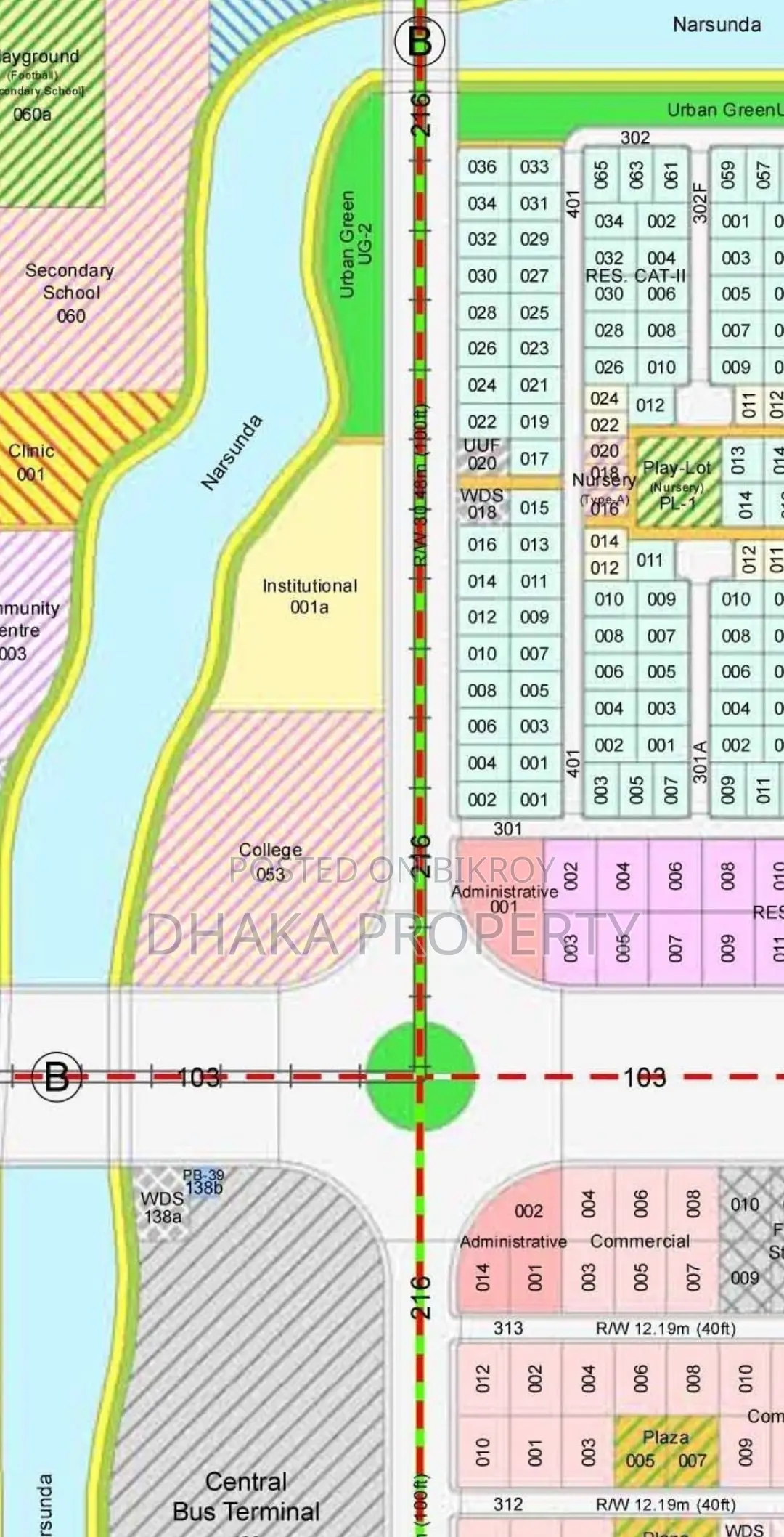 Nearby 300ft 5 Katha Park East at Sector-7 in Purbachal