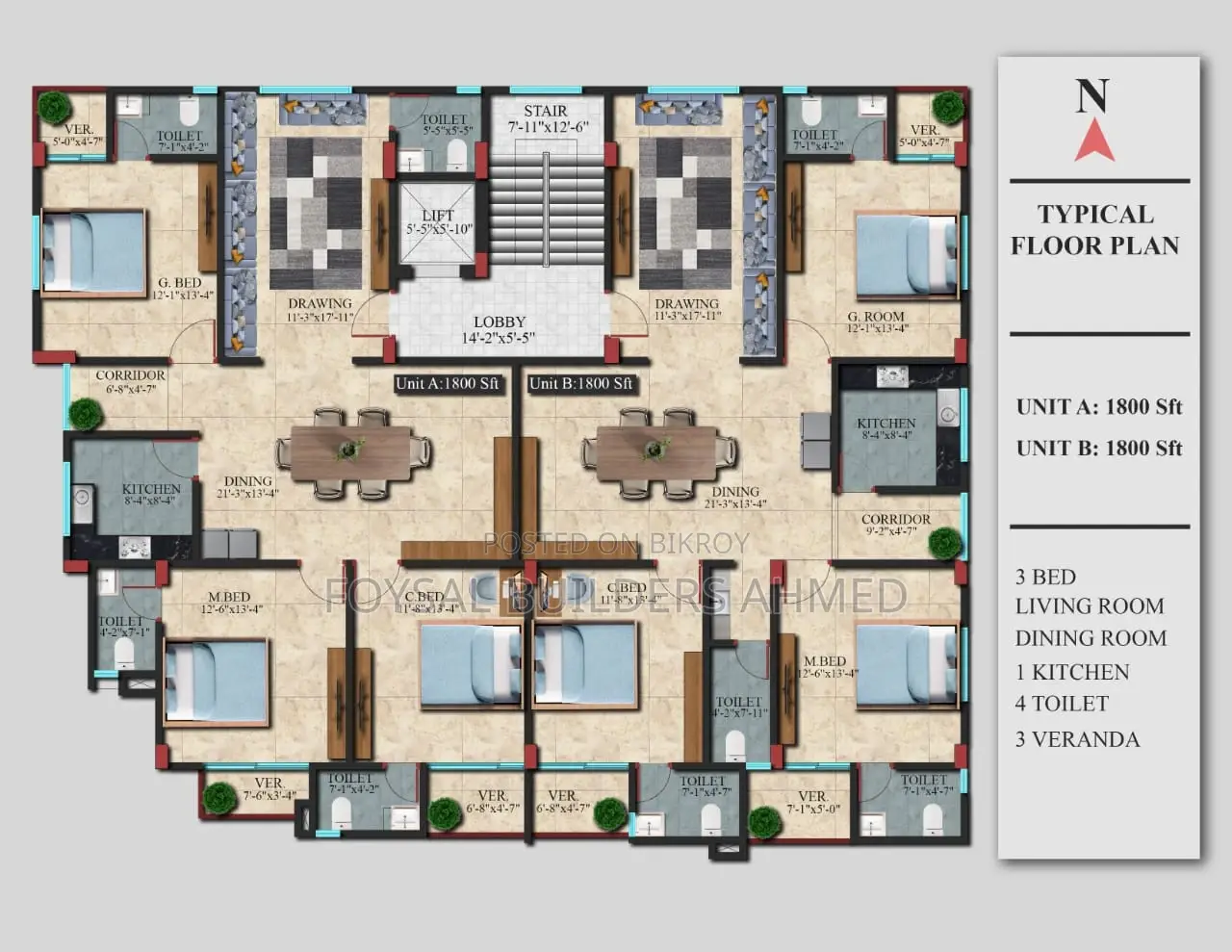 Apartment in Dhaka, Uttara for Sale in Uttara