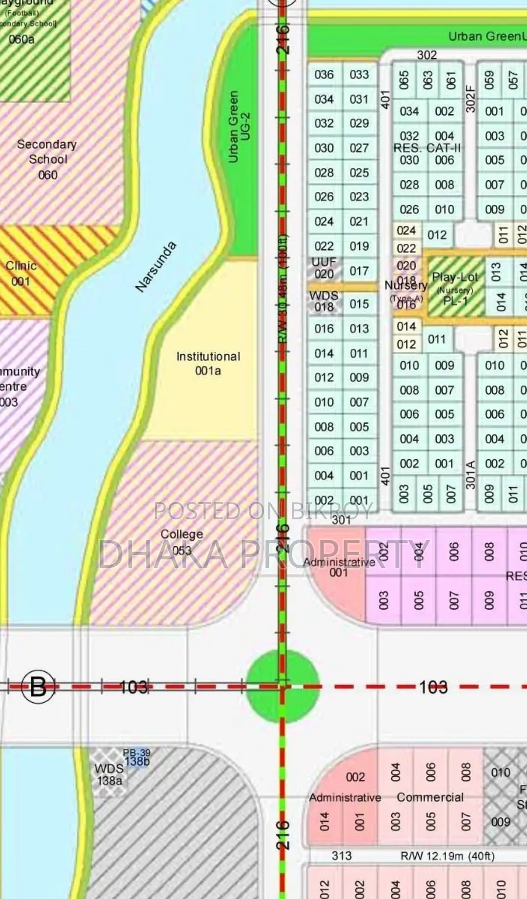Nearby 100ft 5 Katha Lake East at Sector-7 in Purbachal