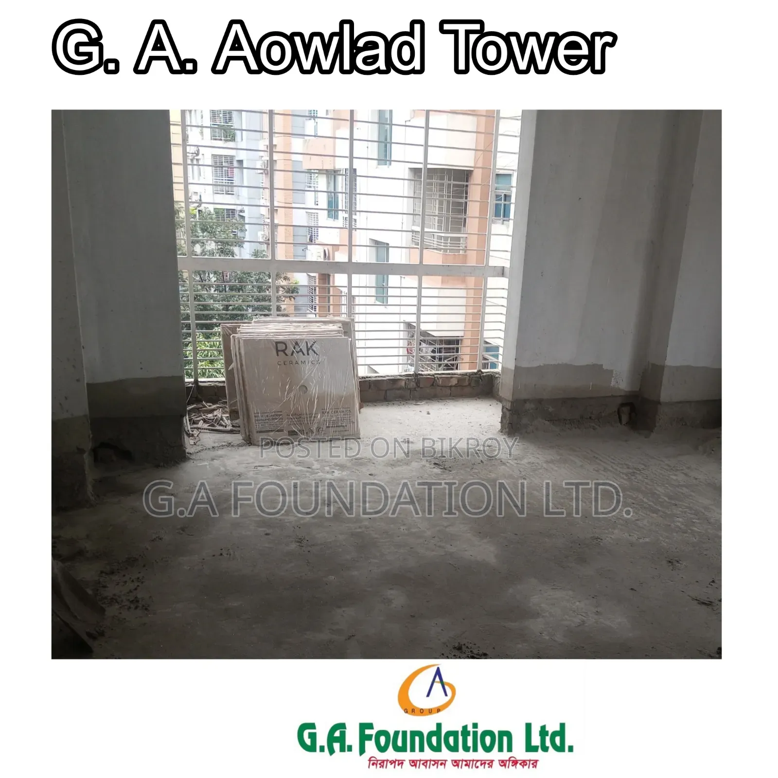 3-Bedroom Apartment in G. A. Aowlad Tower, Mirpur for Sale in Mirpur