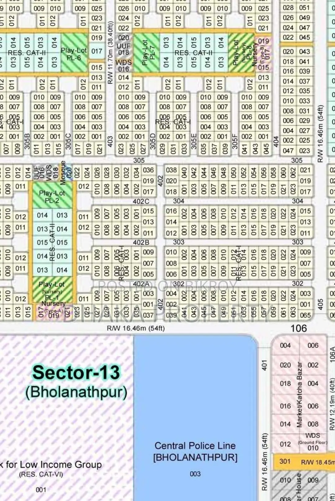Exclusive Land Sale 3 Katha South Facing at Sector-13 in Uttara