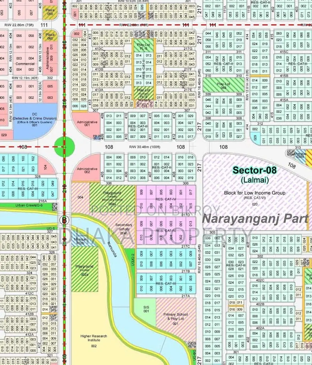 Exclusive Land Sale 3 Katha North at Sector-8 in Purbachal