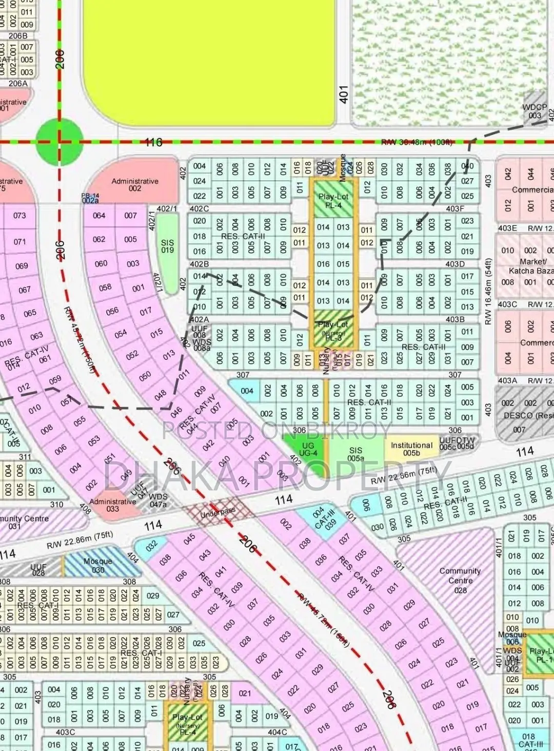Corner 3 Katha Park View South at Sector-18 in Purbachal