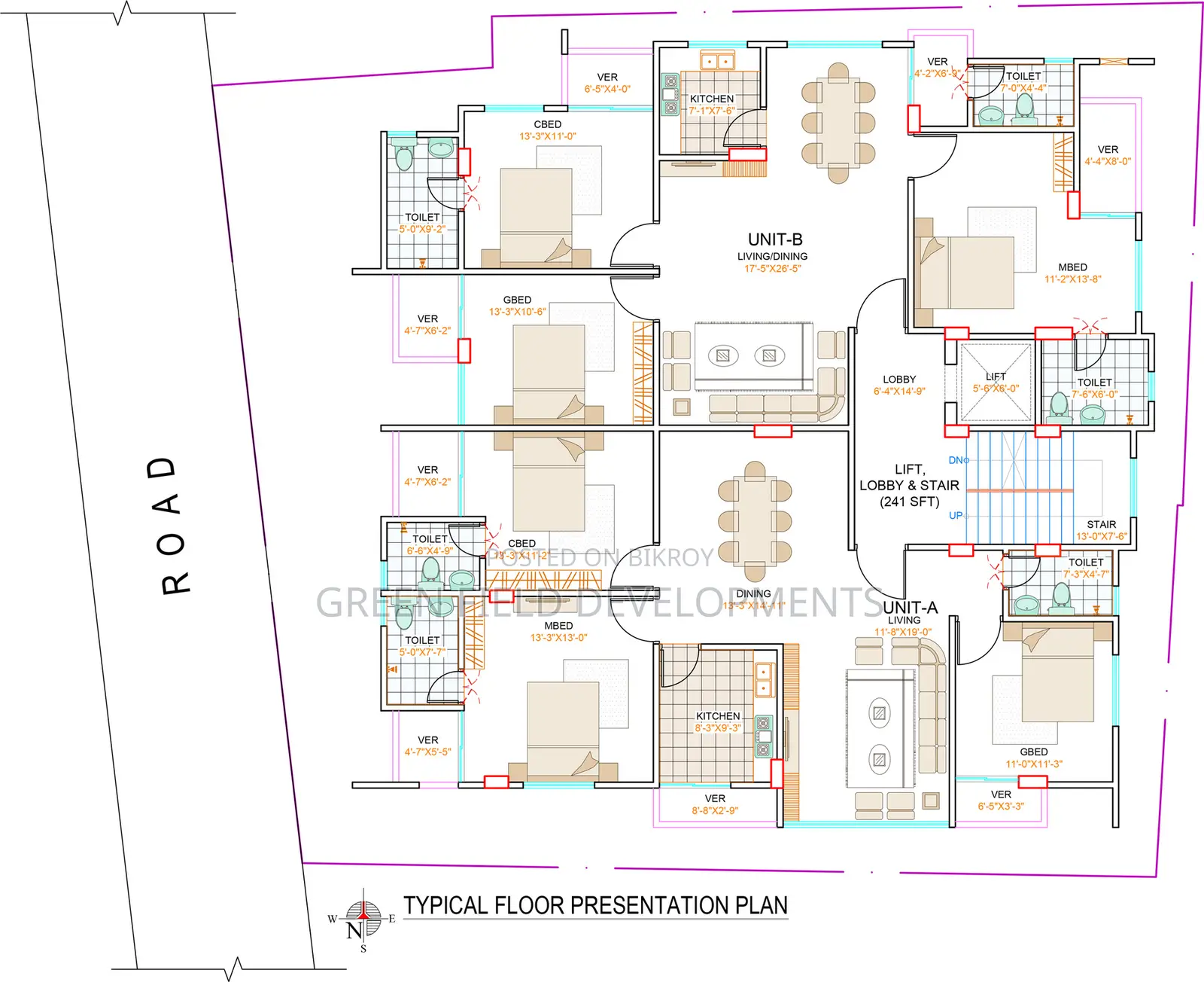 3-Bedroom Apartment in Green Field, Dhanmondi for sale in Dhanmondi