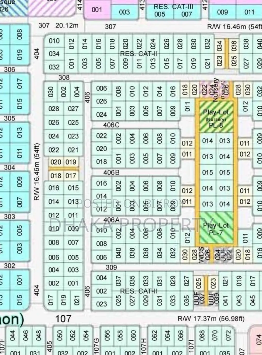 30ft Road 5 Katha Park West at Sector-11 in Purbachal