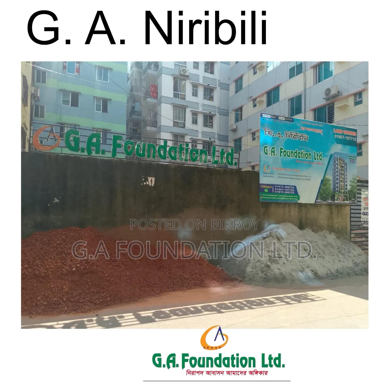 3-Bedroom Apartment in G. A. Niribili, Mirpur for Sale in Mirpur