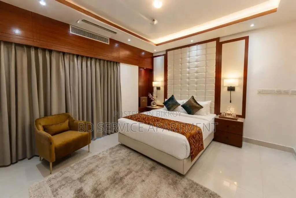 Furnished 2-Bedroom Apartment in Bd Service, Uttara for Rent in Uttara