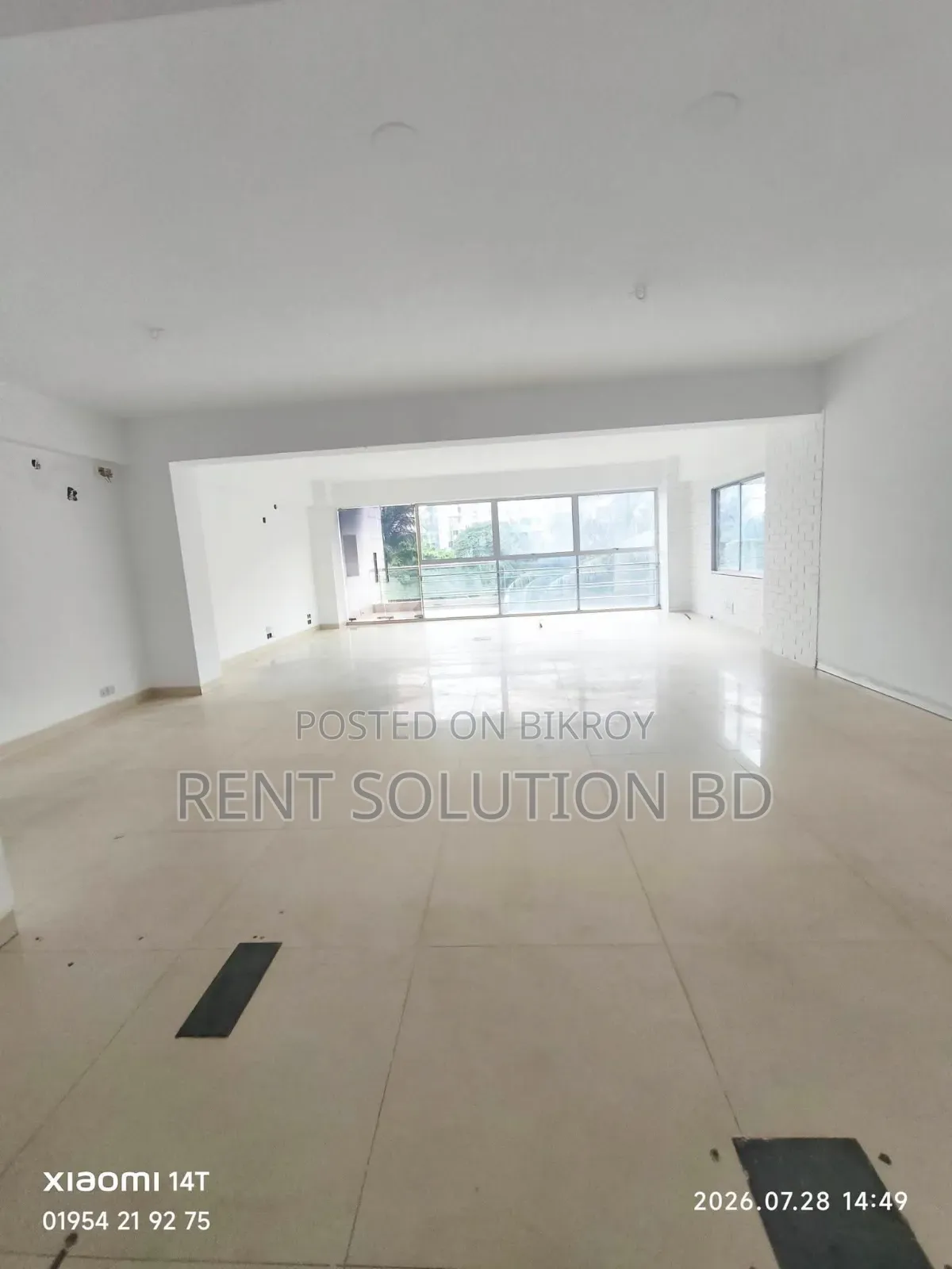 2750 SQFT Open Space Office for Rent | Gulshan | Lake View in Gulshan