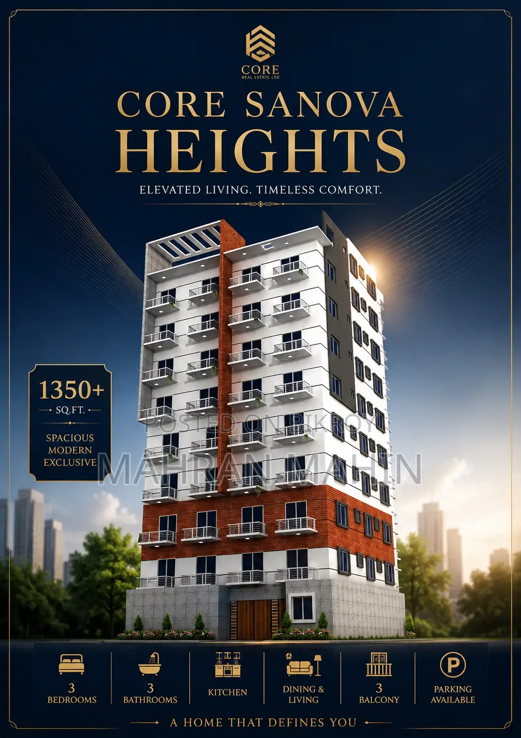 3 Bedroom Apartment in Dhaka, Basabo for Sale in Basabo