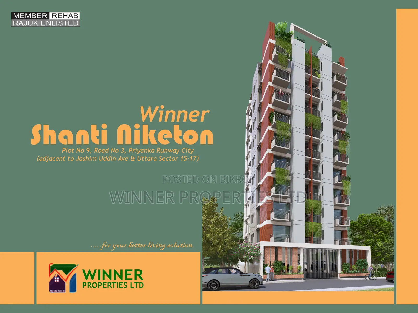 3-Bedroom Apartment in Winner Properties, Uttara for Sale in Uttara