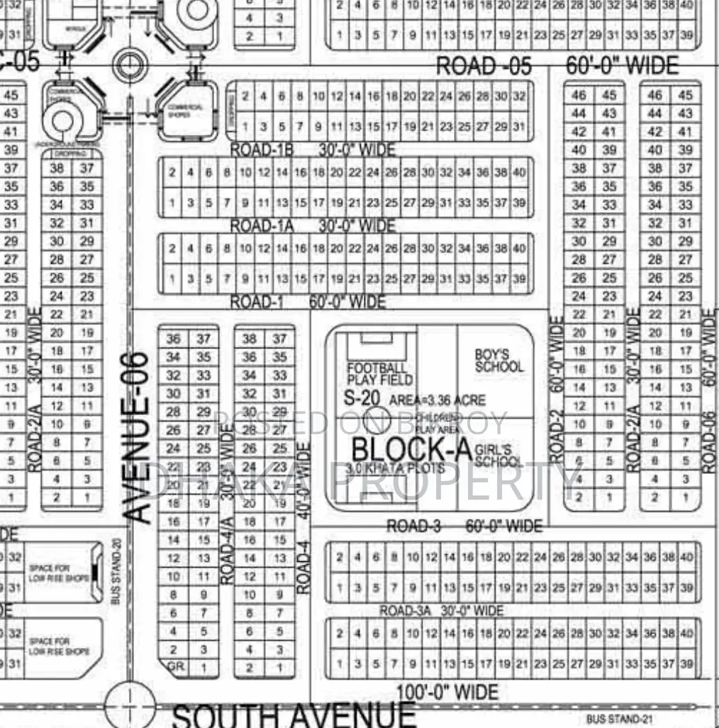 30/60ft Corner 3 Katha North at Sector-17/A in Uttara