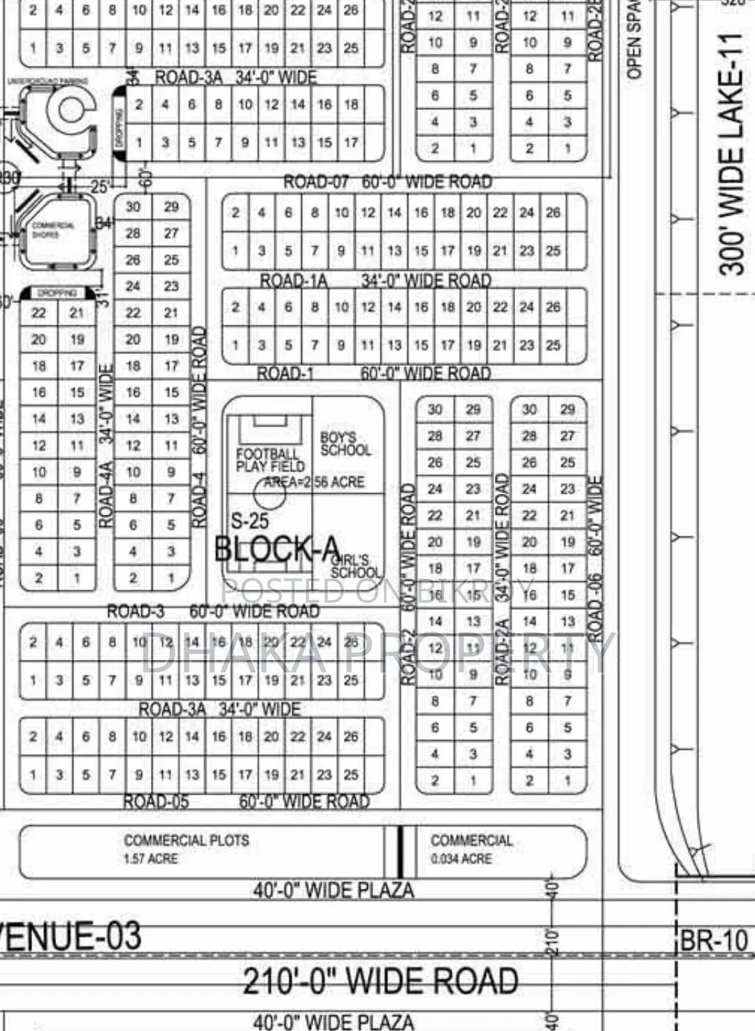 60ft Road 5 Katha Lake View East at Sector-16/A in Uttara