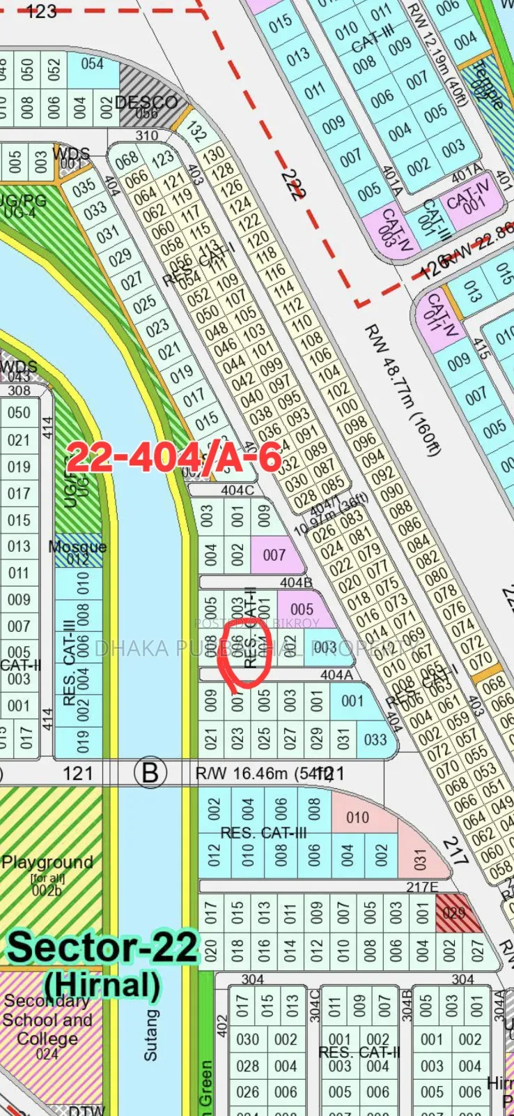 Rajuk Purbachal Lake Drive Road South Facing Plot in Purbachal