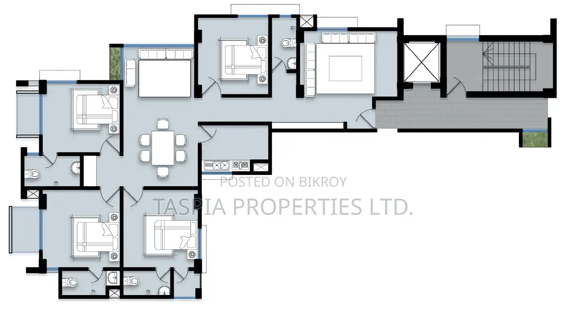 4 Bedroom Apartment in Taspia Properties, Shewrapara for Sale in Shewrapara