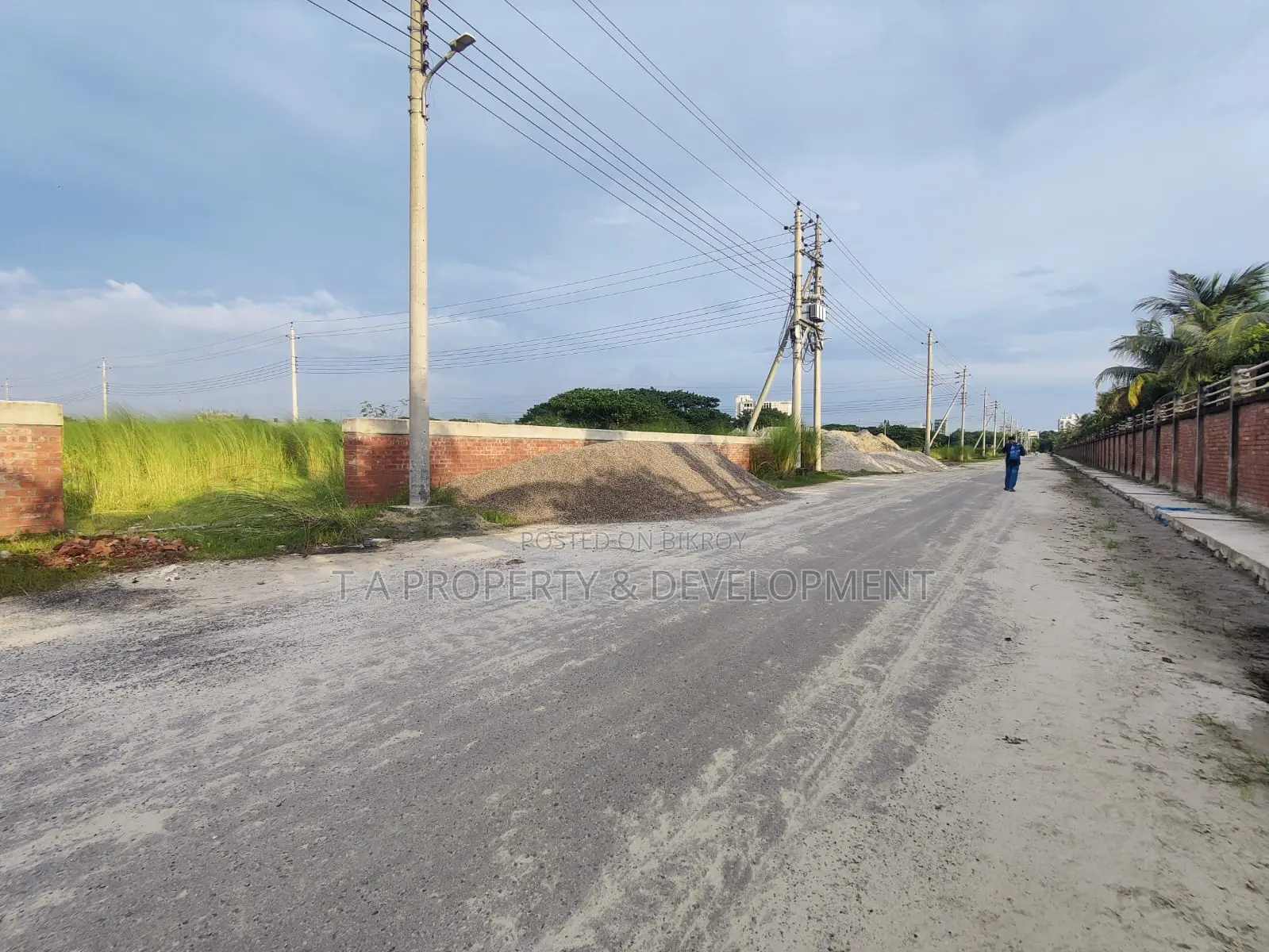 24 Katha ,North South West, 3 Side Corner Plot Sell , I-Extension in Basundhara