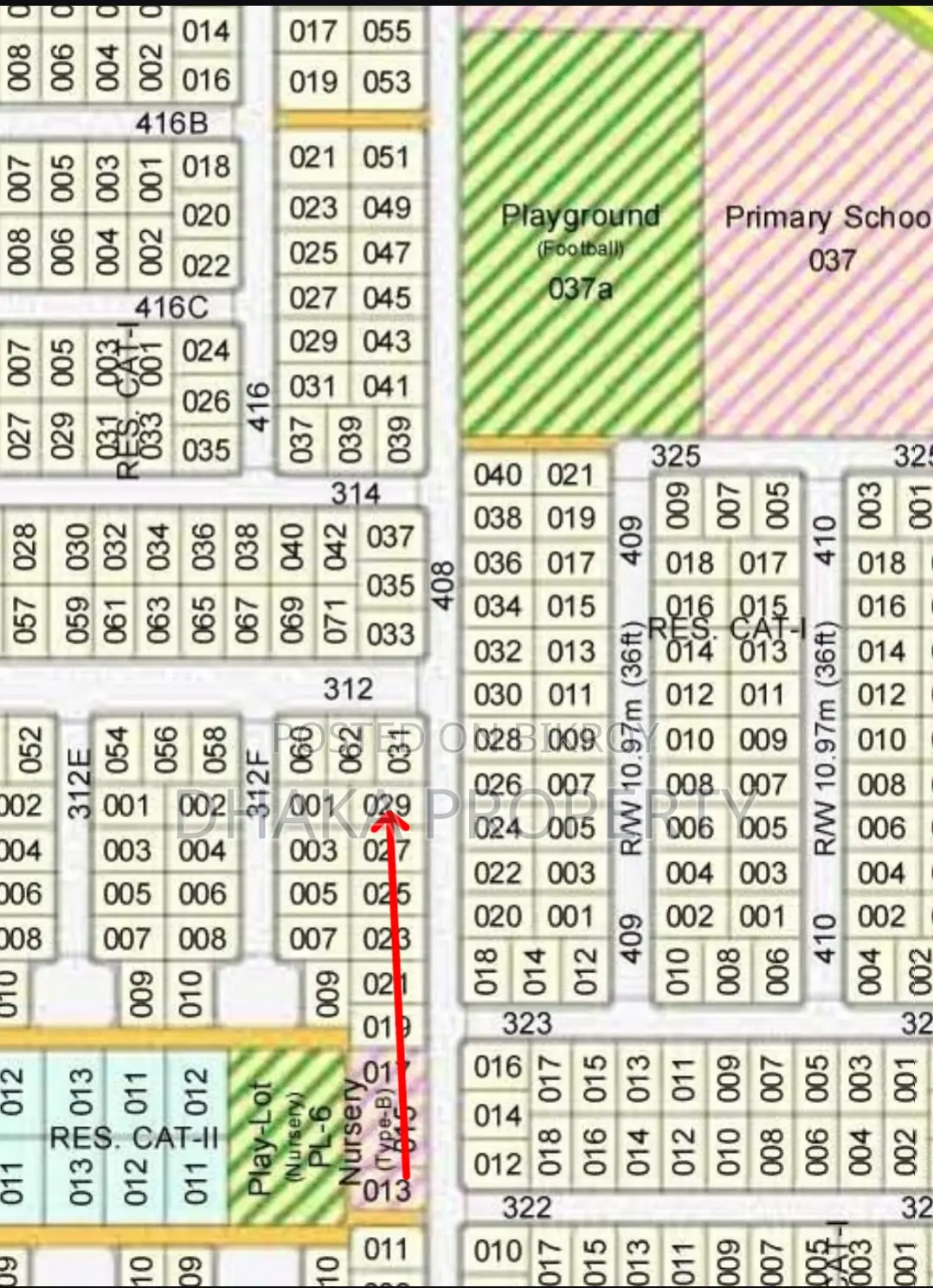 Near 300ft 3 Katha Park East at Sector-9 in Purbachal
