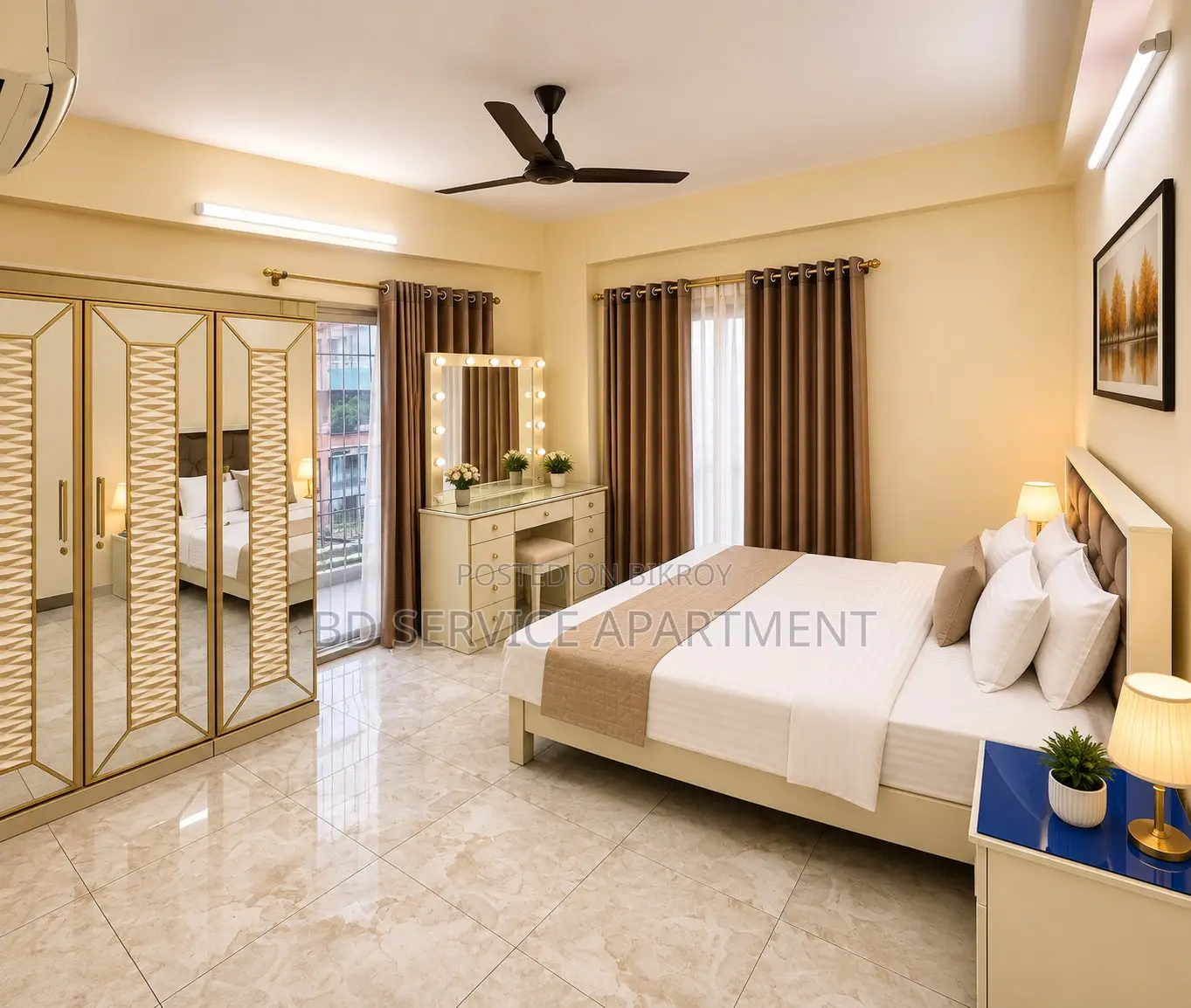 Furnished 4-Bedroom Apartment in Exclusive 4-Bedroom for Rent in Uttara