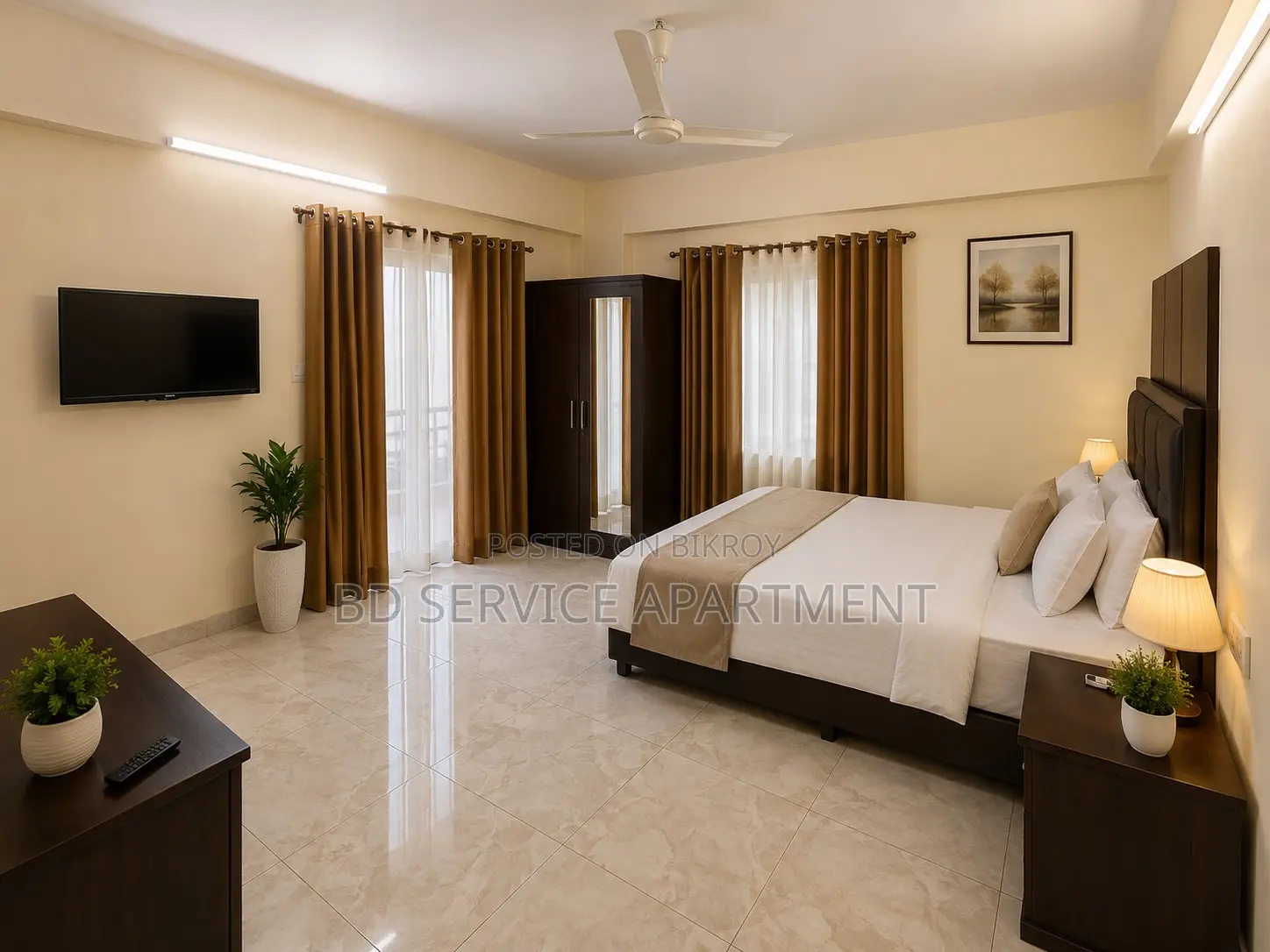 Furnished 4-Bedroom Apartment in Exclusive 4-Bedroom for Rent in Uttara