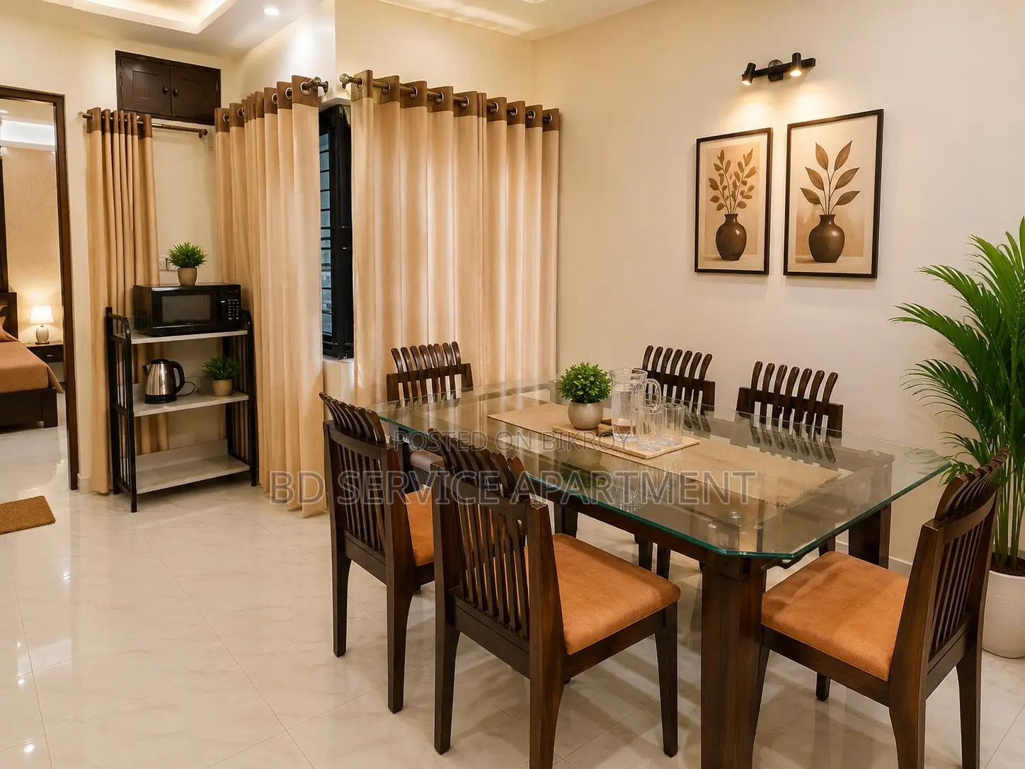 Furnished 3-Bedroom Apartment in 3-Bedroom Apartment for Rent in Uttara