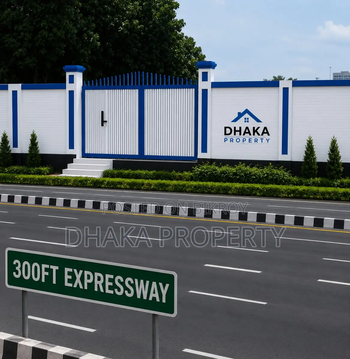 300ft Road Commercial 10 Katha North Facing at Sector 2 in Purbachal
