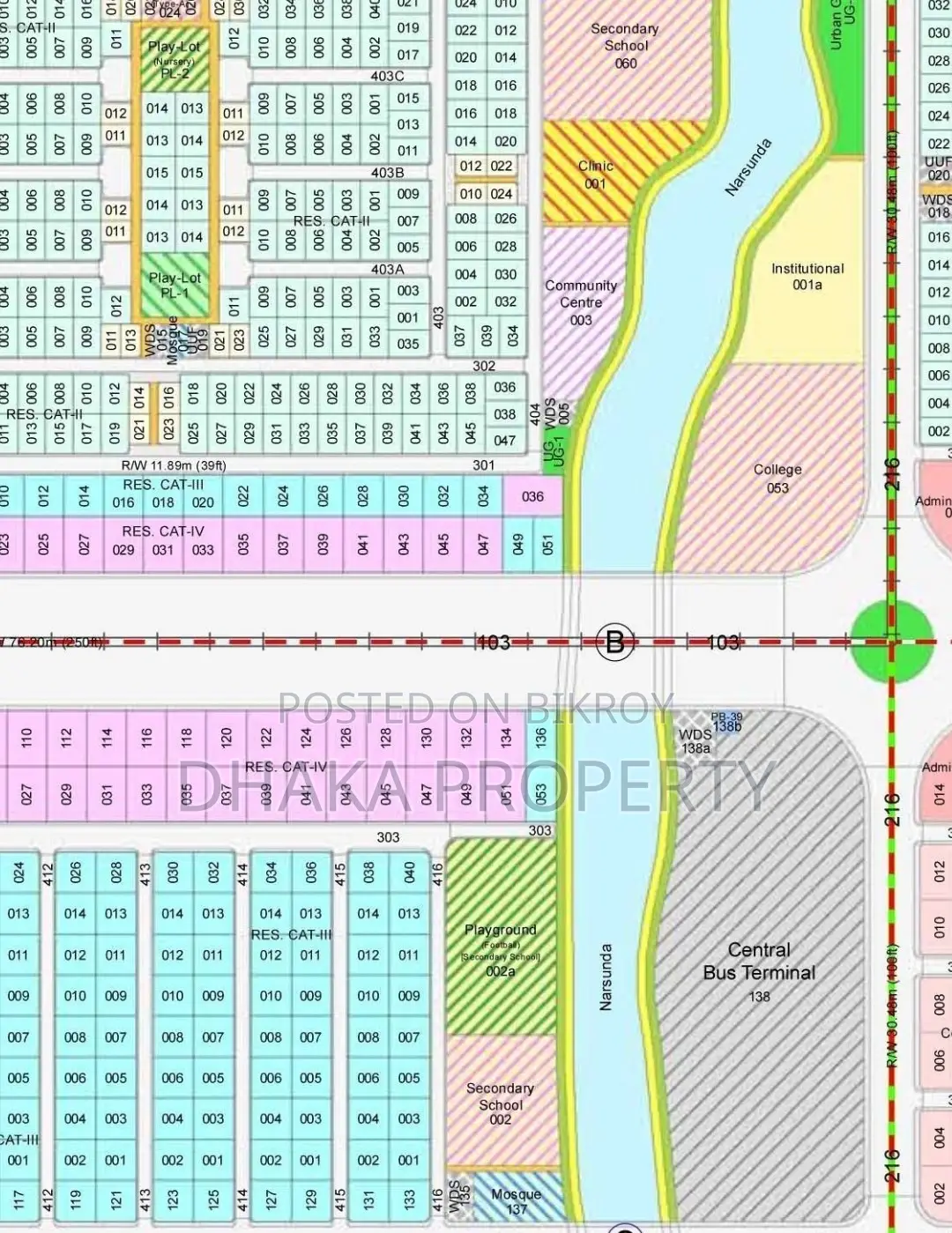 300ft Road Commercial 10 Katha North Facing at Sector 2 in Purbachal