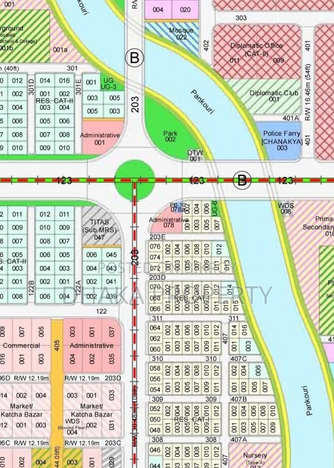 Diplomatic Zone 3 Katha South Facing Sector-25 in Purbachal