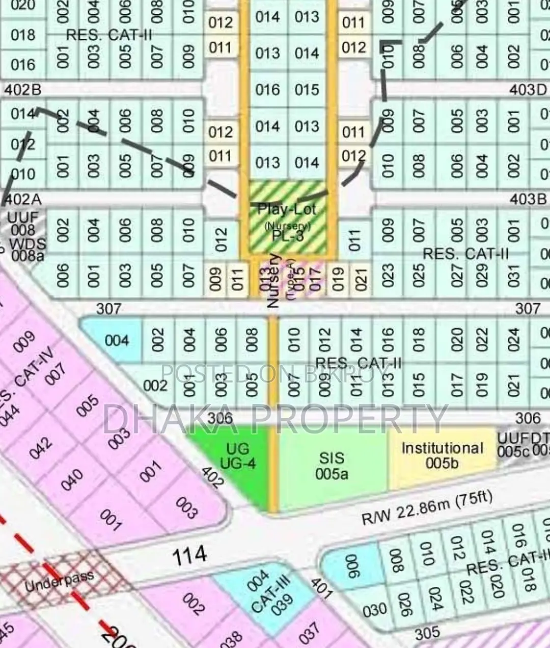 Nearby 300ft 3 Katha Park South at Sector-18 in Purbachal