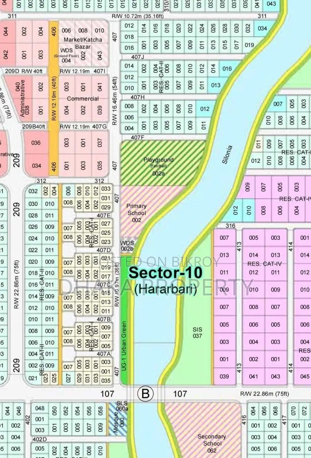 300ft Expressway 5 Katha North Facing at Sector-10 in Purbachal