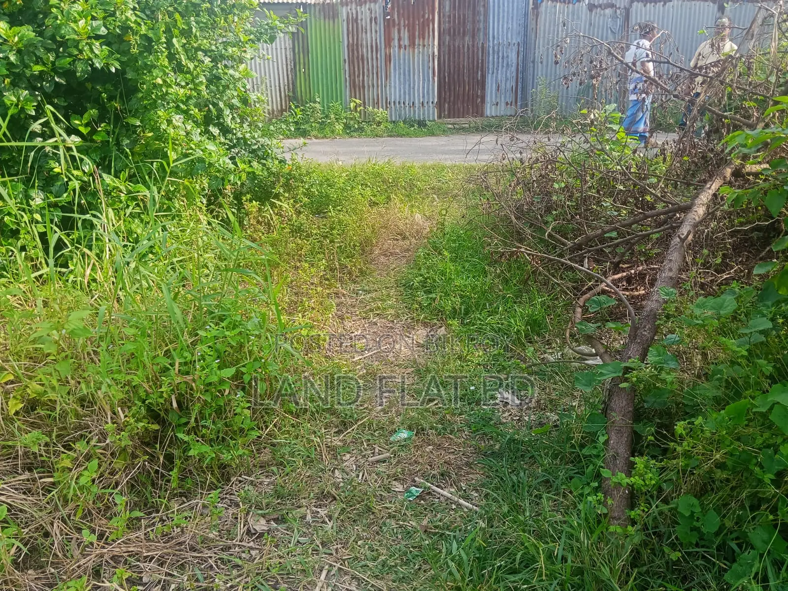 20 decimals ready plot suitable for building a house for sale on the main road in Keraniganj
