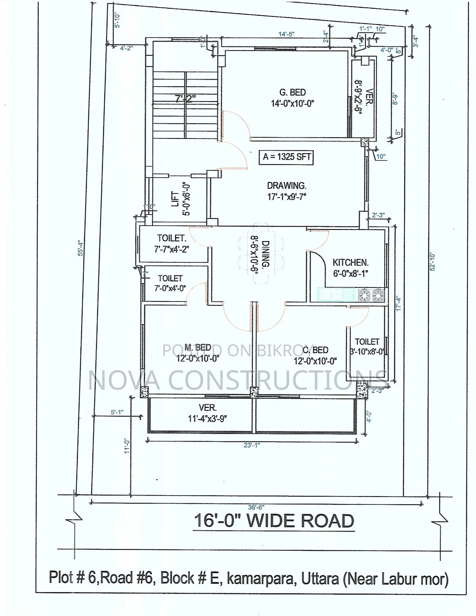 3 Bedroom Apartment in Hr Properties, Uttara for Sale in Uttara