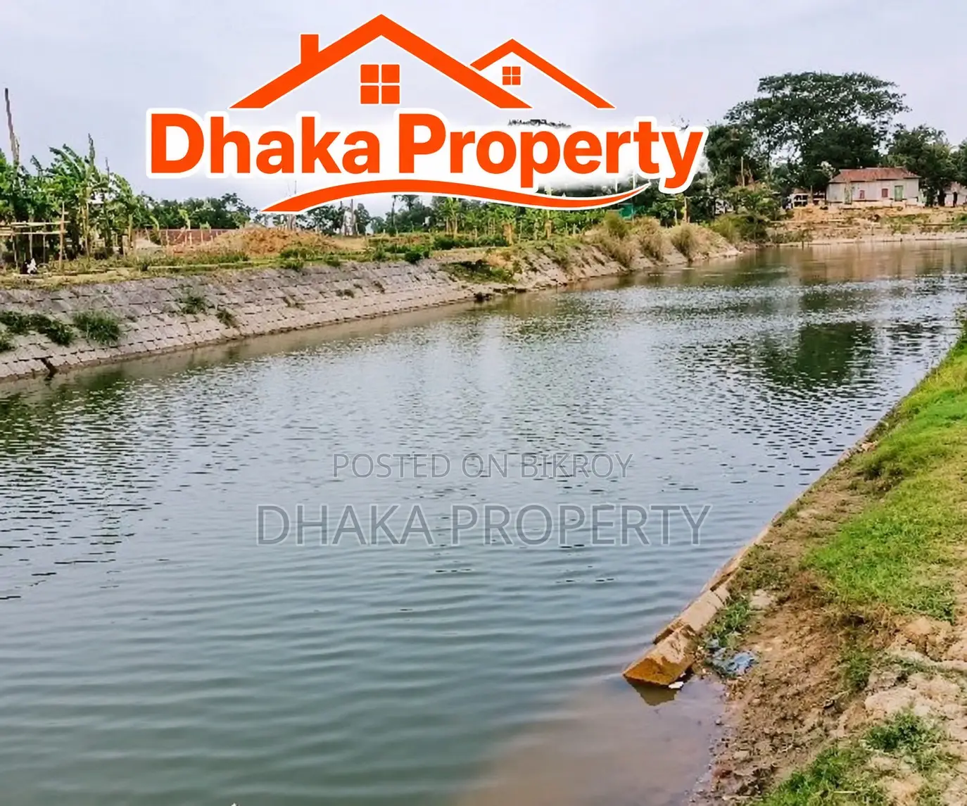 Corner 5.5 Katha Lake View South/East at Sector-5 in Purbachal