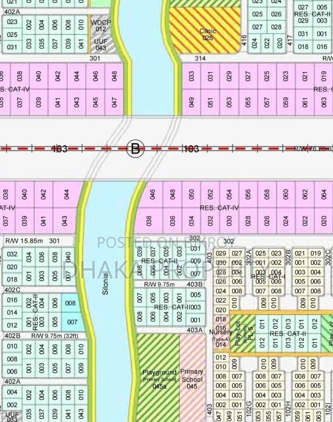Close to Lake 5 Katha South at Sector-2 in Purbachal