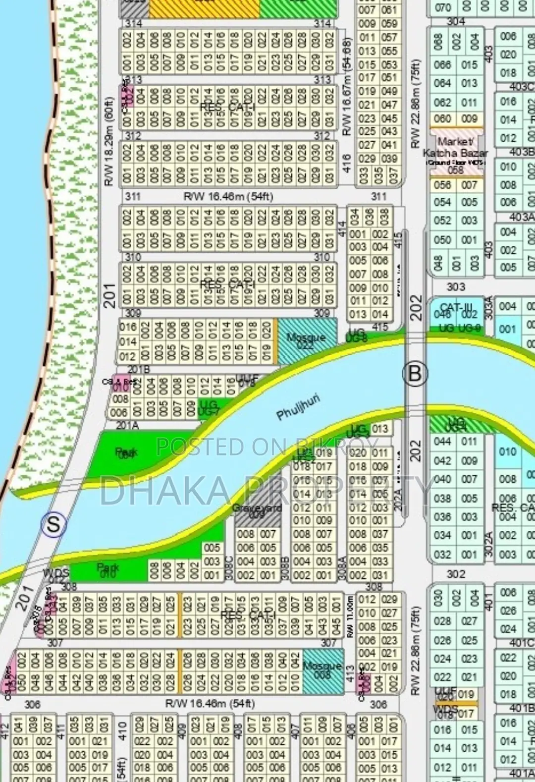 3 Katha Lake View Park South at Sector-15 in Purbachal