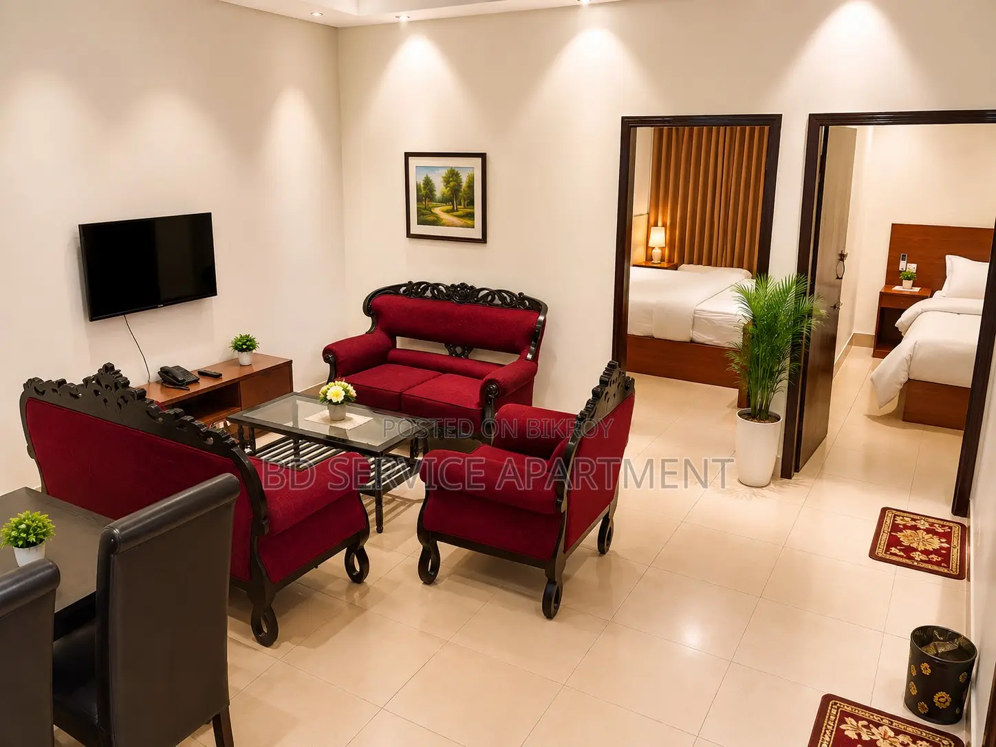 Furnished 4-Bedroom Apartment in Executive Fully, Uttara for rent in Uttara
