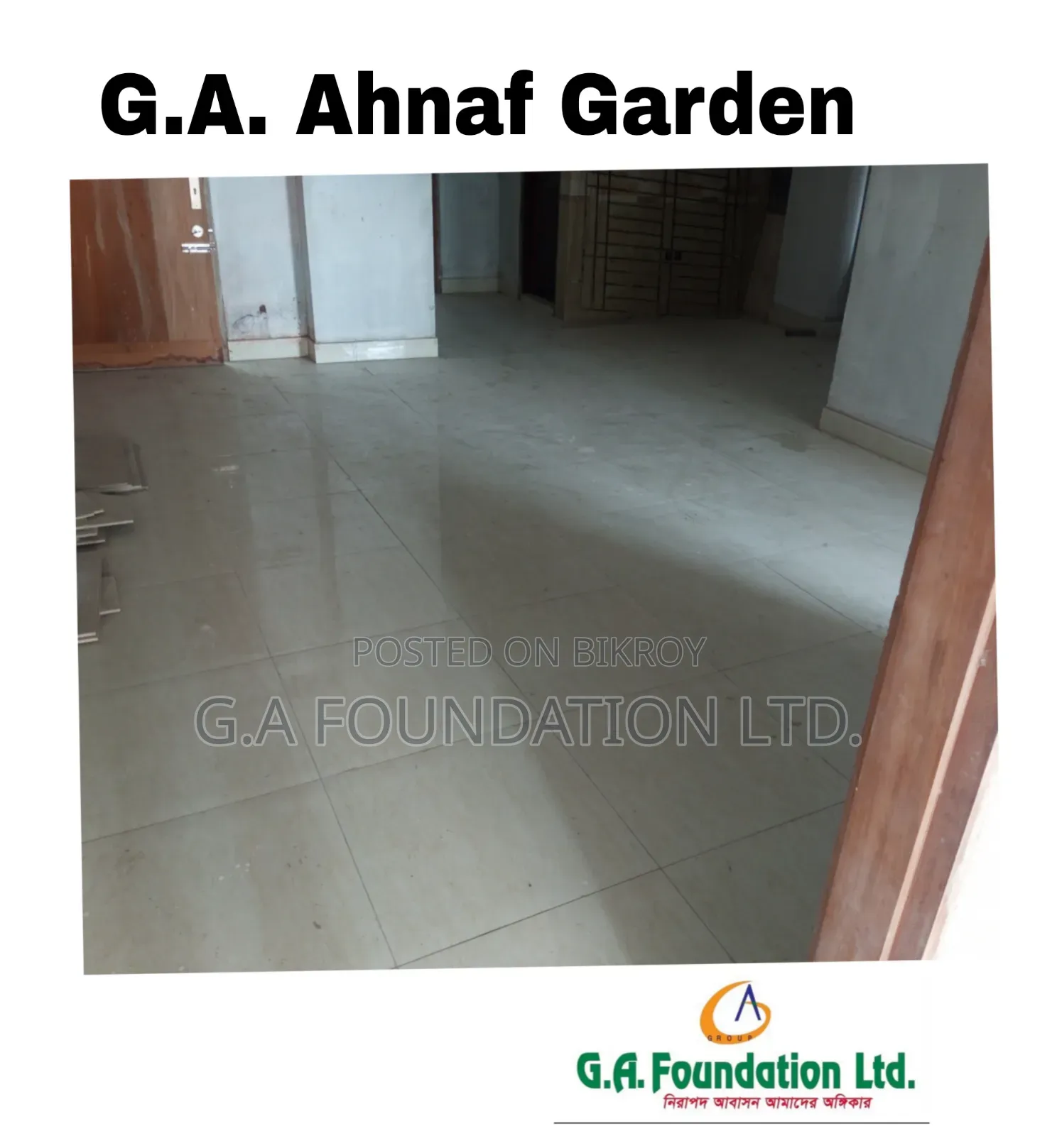 3 Bedroom Apartment in G. A. Ahnaf Garden, Mirpur for Sale in Mirpur