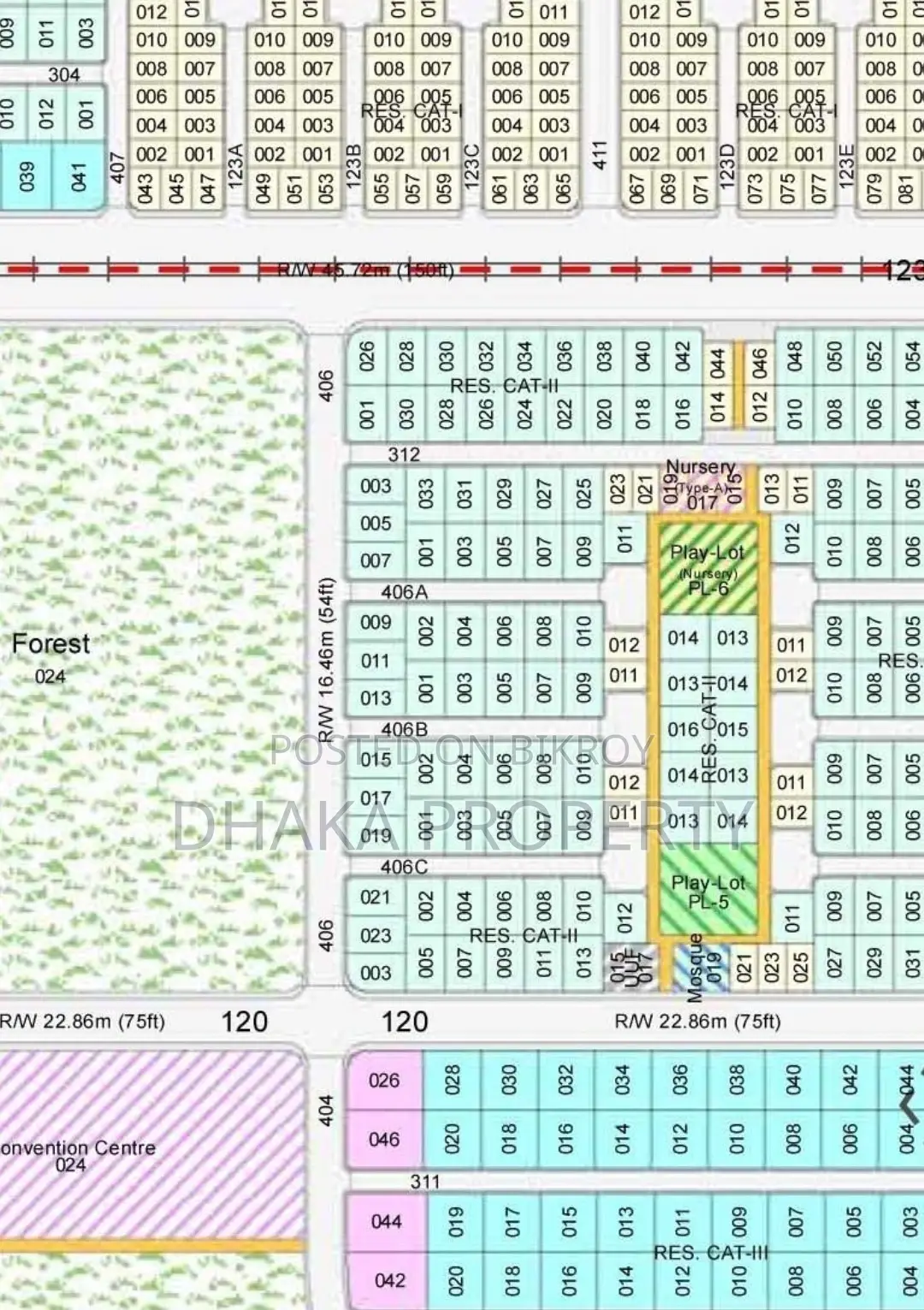 Nearby Forest 5 Katha North at Sector-24 in Purbachal