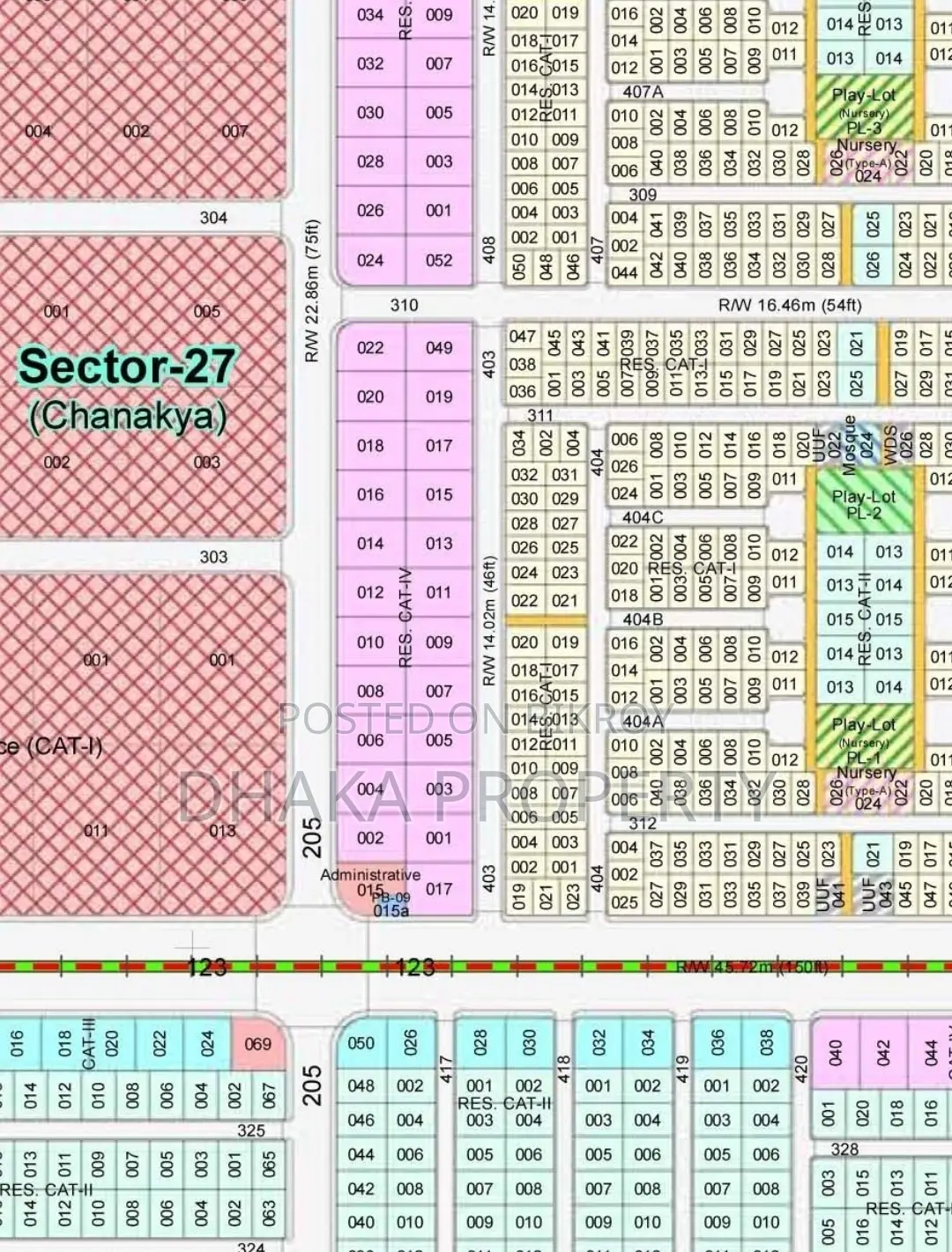 Diplomatic Zone 3 Katha East at Sector-27 in Purbachal