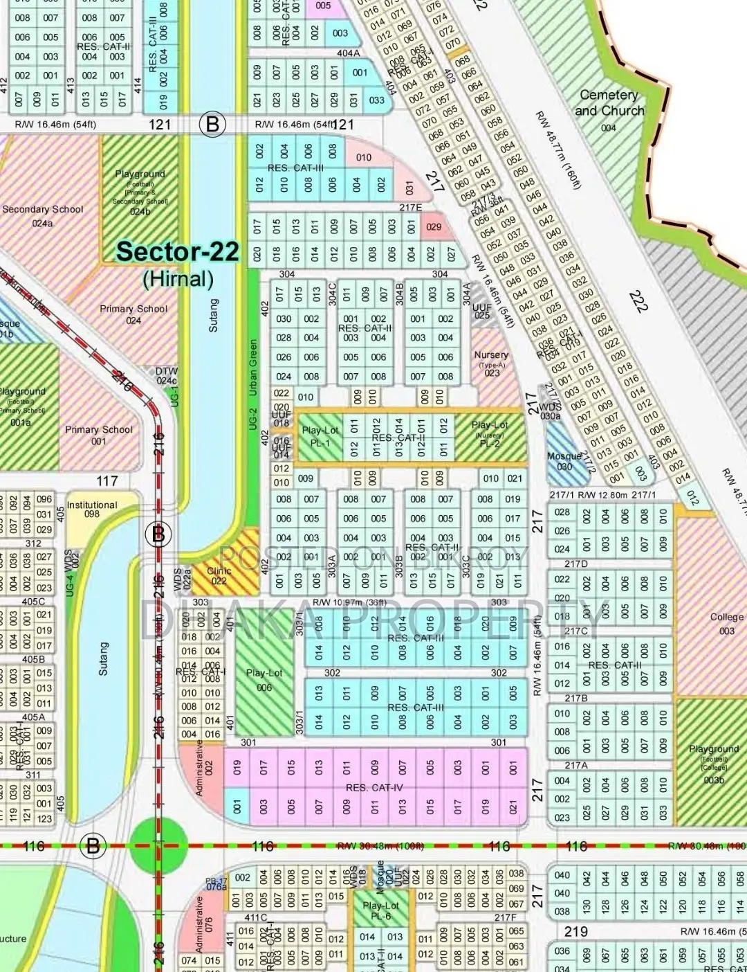 3 Katha Land for Sale at Park East, Sector-22 in Purbachal