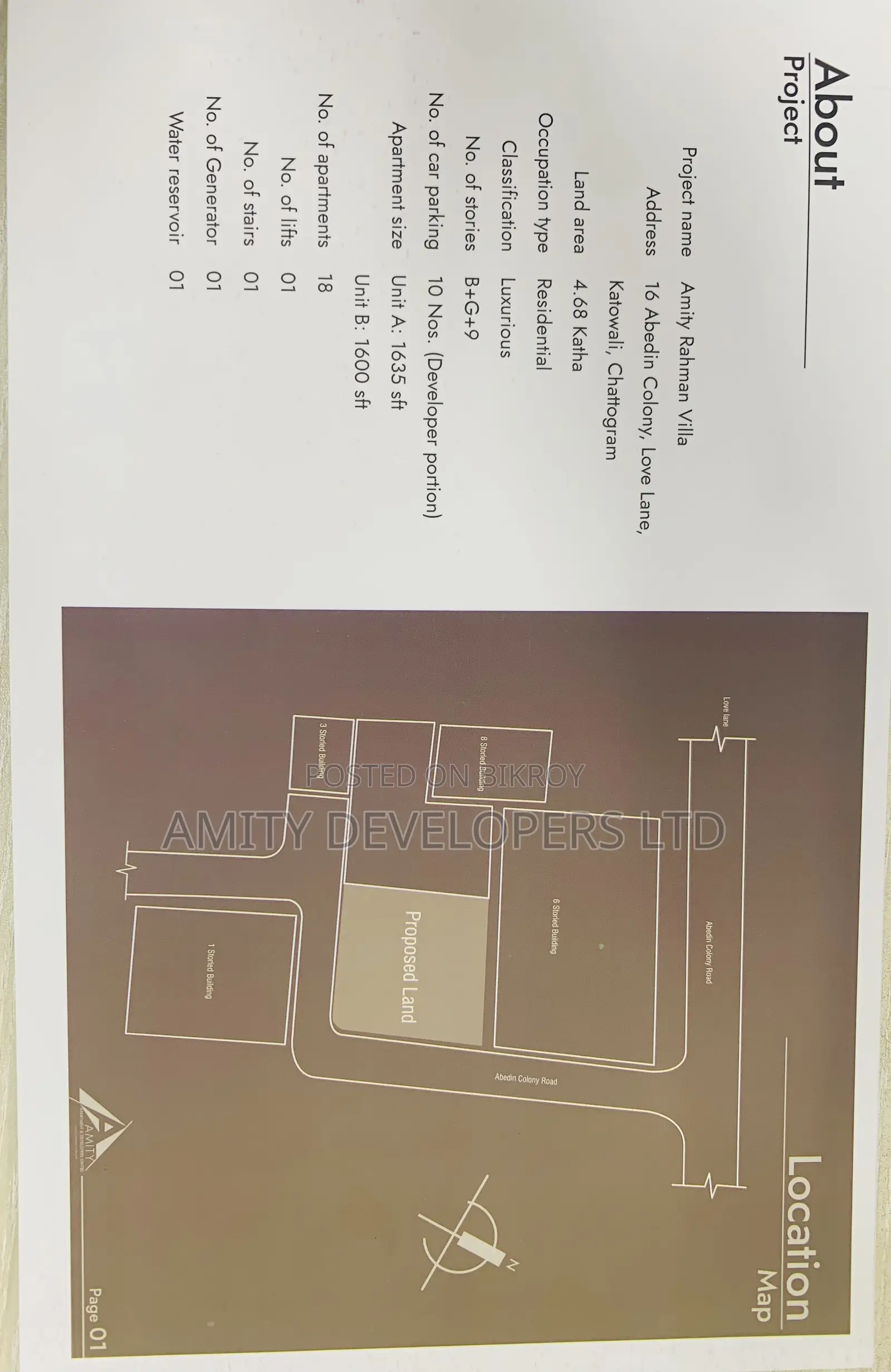 3-Bedroom Apartment in Amity Apartment, Kotwali for Sale in Kotwali
