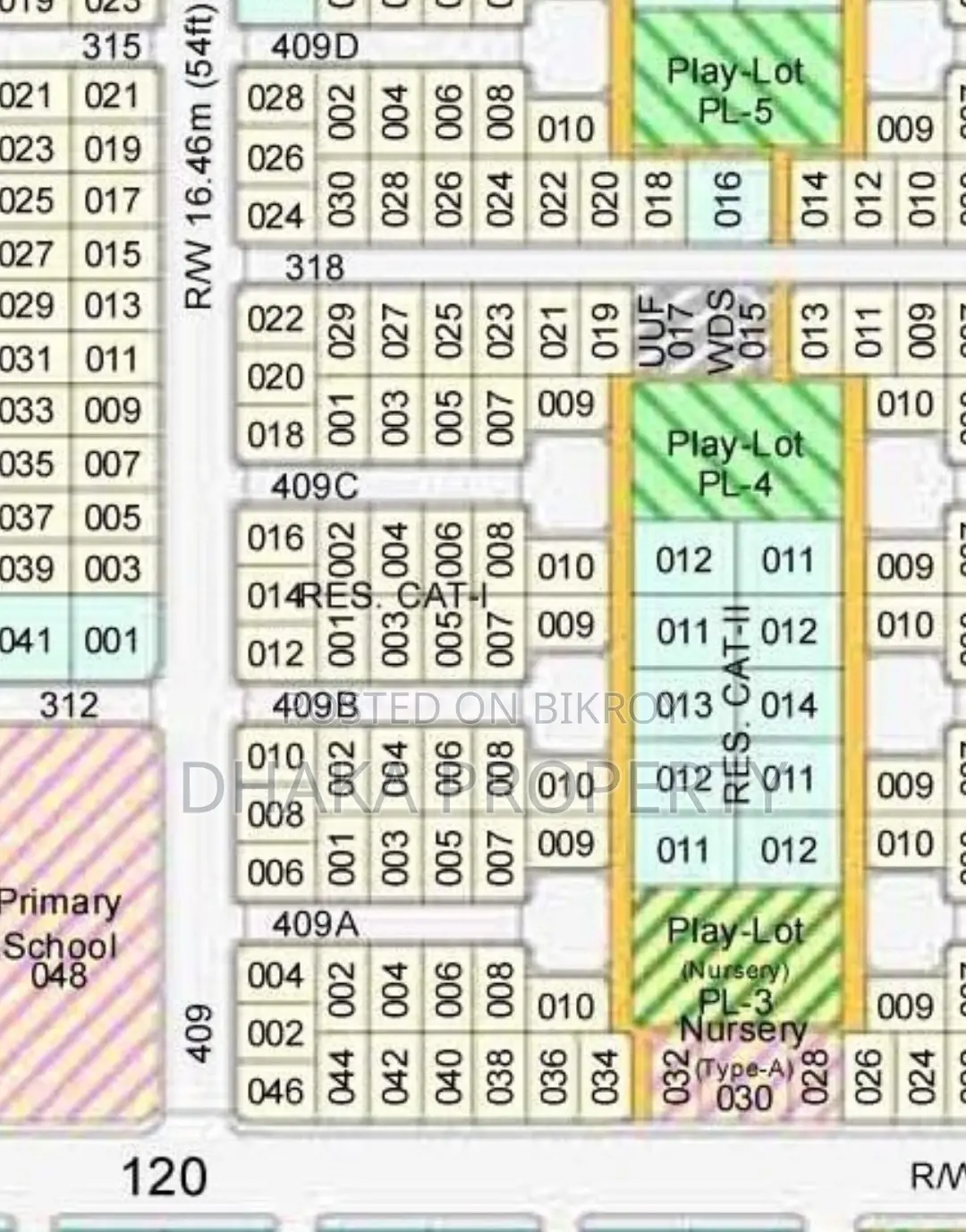 Front Open 3 Katha Park North at Sector-26 in Purbachal
