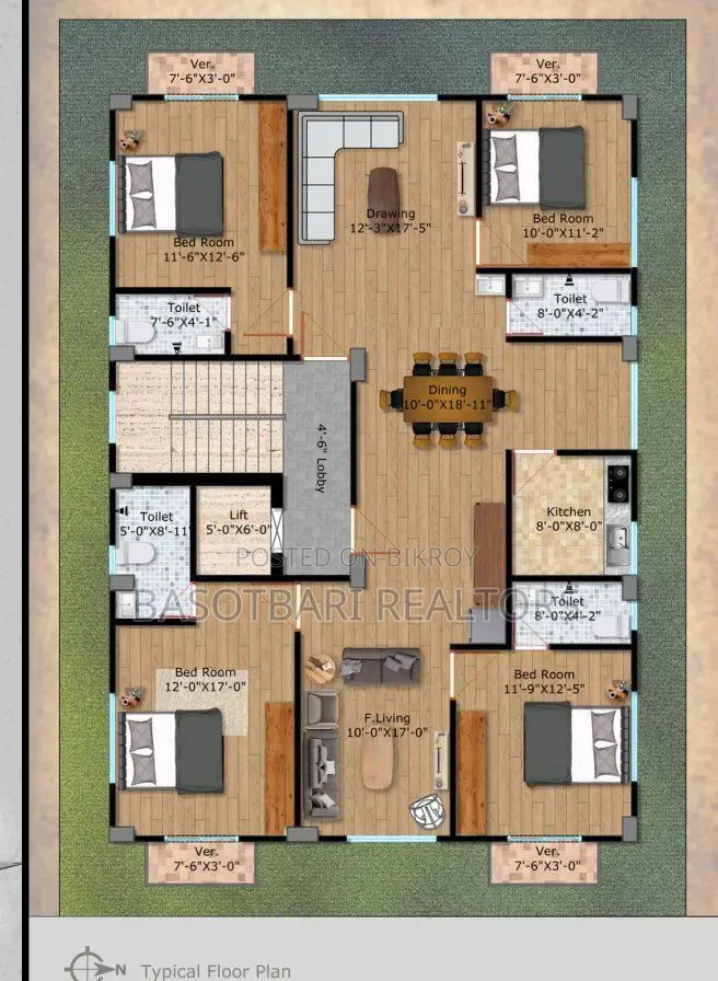 4 Bedroom Apartment in Aftab Nagar for Sale in Aftab Nagar