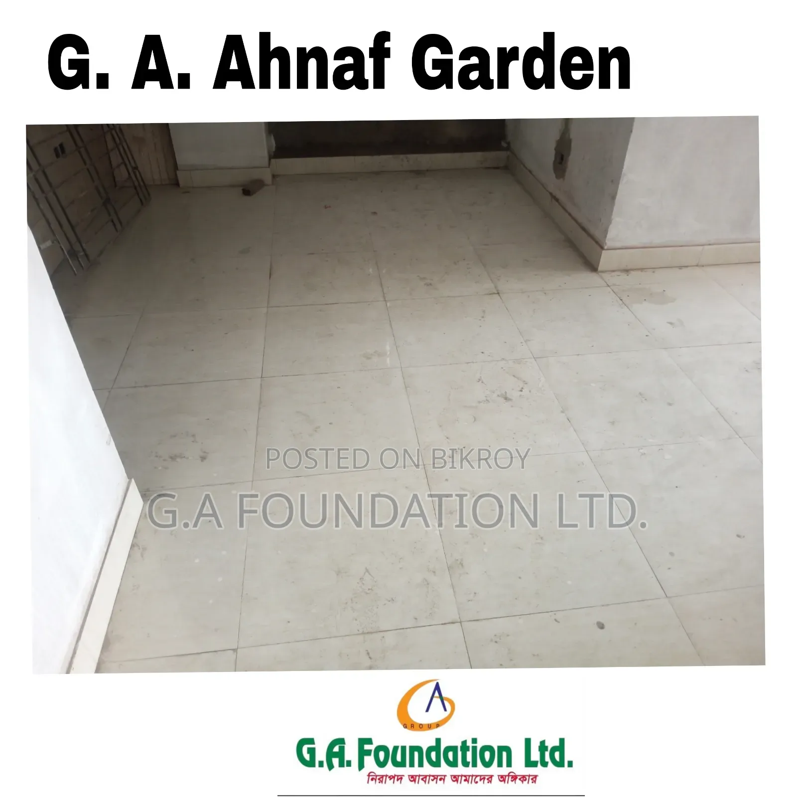 3-Bedroom Apartment in G. A. Ahnaf Garden, Mirpur for Sale in Mirpur