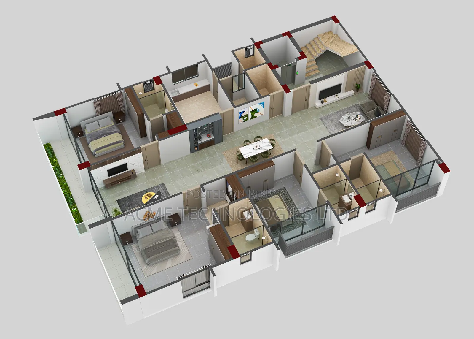 4-Bedroom Apartment in Mannat, Jalshiri Abason for Sale in Jalshiri Abason