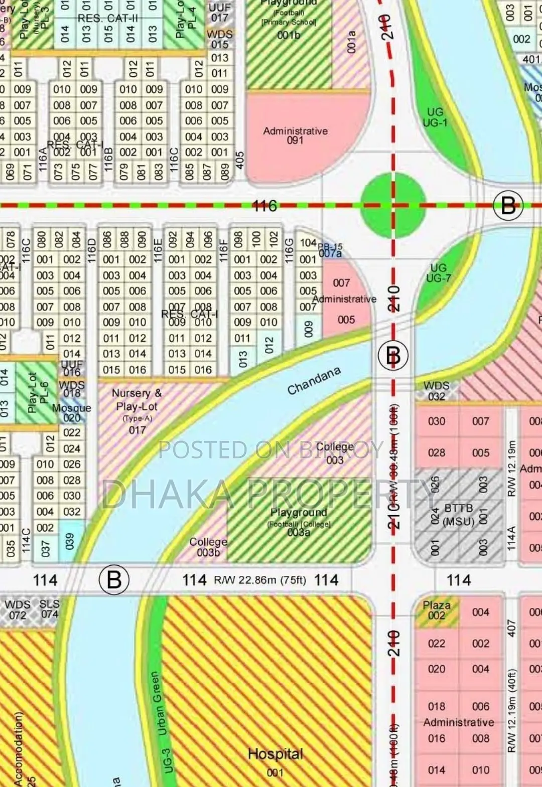 Exclusive Land Sale 3 Katha West at Sector-18 in Purbachal